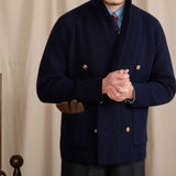 Salvatore Ribbed Double Breasted Cardigan