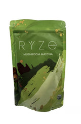 RYZE Mushroom Matcha – Organic Green Tea with Adaptogenic Mushrooms | 30 Servings 300g