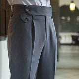 Casino Royale Straight Fit Pleated Trousers