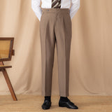 Perugia Ufficio Single Pleated Straight Fit Trousers