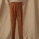 Cambridge Chenille Straight Fit Pleated Trousers