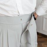 Capri Gurkha Pleated Straight Fit Trousers