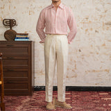 Corsica Linen Striped Long Sleeve Shirt