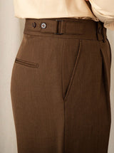 Sicily Pleated Straight Fit Trousers