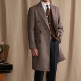 Buckingham Double Breasted Wool Blend Polo Coat