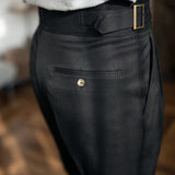 Cipressa Gurkha Straight Fit Pleated Trousers