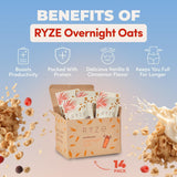 RYZE Superfoods Mushroom Coffee Medium Roast 30 Servings + Mushroom Overnight Oats 7 Servings – USDA Organic
