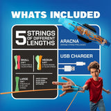 Glow-in-the-Dark String Shooter Toy | Web Shooter Trick Launcher for Kids
