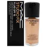 MAC Studio Fix Fluid SPF 15 24Hr Matte Foundation – Shade NC27 | 1 oz