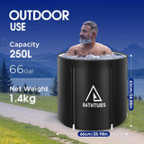 Portable Foldable Bathtub for Adults | Freestanding Soaking Tub for Small Bathrooms