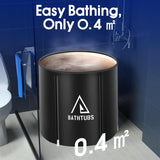Portable Foldable Bathtub for Adults | Freestanding Soaking Tub for Small Bathrooms