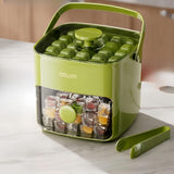 Ice Cube Tray with Lid and Storage Bin – 2-Pack Easy Release Ice Maker Set