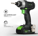 GALAX PRO 20V Cordless Impact Driver – Battery & Bits Set