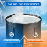 Portable Foldable Bathtub for Adults | Freestanding Soaking Tub for Small Bathrooms
