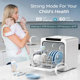 Portable Countertop Dishwasher – 6 Programs 5L No Install