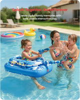 Inflatable Tank Pool Float with Water Cannon for Kids