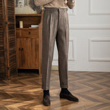 Houndstooth Edinburgh Straight Fit Trousers
