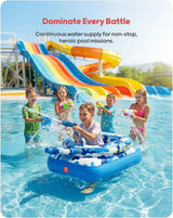 Inflatable Tank Pool Float with Water Cannon for Kids