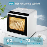 Portable Countertop Dishwasher – 6 Programs 5L No Install