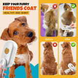 Steam Pet Grooming Brush – Rechargeable Deshedding Comb