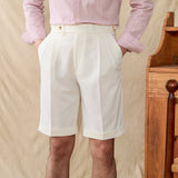 Camogli Seersucker Pleated Bermudas
