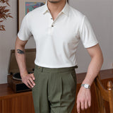 Draped Non-Iron Silky Polo