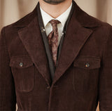 Lincoln Corduroy Cotton Suit Collar Jacket