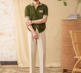Casablanca Knitted Contrast Short Sleeve Shirt