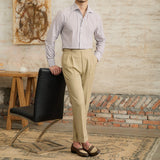 Corsica Cotton Striped Long Sleeve Shirt