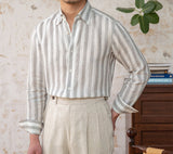 Kotor Striped Linen Long Sleeve Shirt