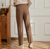 Varese Straight Fit Double Pleated Trousers
