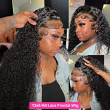 HD Deep Wave Curly Lace Front Hair Wig