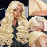 Brazilian Pre Plucked Blonde Transparent Human Hair Wigs