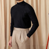 Rome Pleated Wool Silk Blend Long Sleeve Jumper