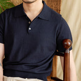 St. Tropez Knit Cotton Blend Polo Shirt