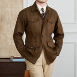 Milan Cotton Blend Zipped Suit Jacket