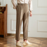 Fiumicino Straight Fit Double Pleated Trousers