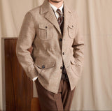 Bari Herringbone Wool Blend Sports Jacket