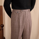 Cheltenham Houndstooth High Waisted Trousers