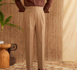 Sicilia Gurkha Straight Fit High Waisted Trousers