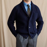 Harrow Ribbed Shawl Collar Cardigan
