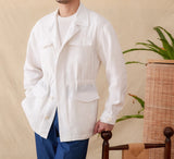 Como Linen Suit Collar Overshirt
