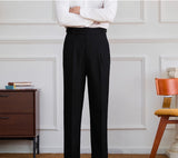 Ivy Straight Fit High Waisted Trousers