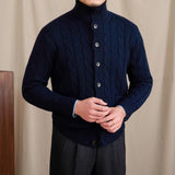 St Moritz Buttoned Cable Knit Cardigan
