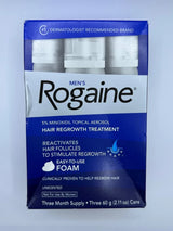 Men's Rogaine 5% Minoxidil Extra Strength Foam | 3-Month Supply | 3 x 60g